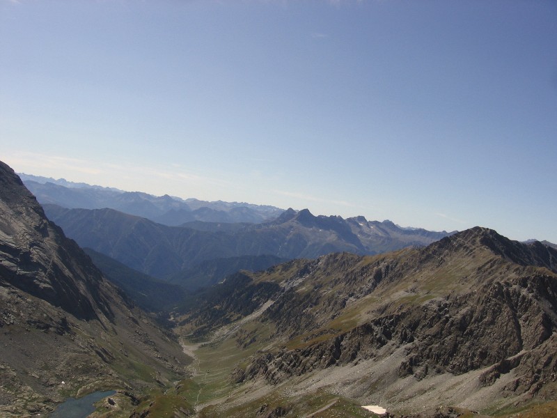 Queyras.Tour du Pain de Sucre : Descente par le Valle di Soustra.