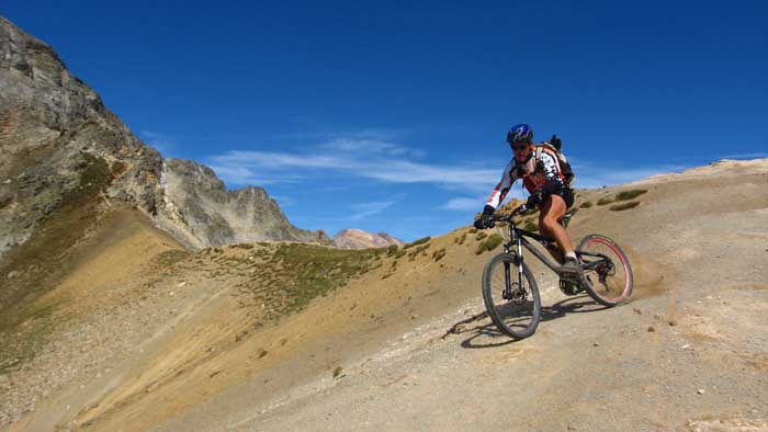 Col du vallon : ricil en slide au col du vallon