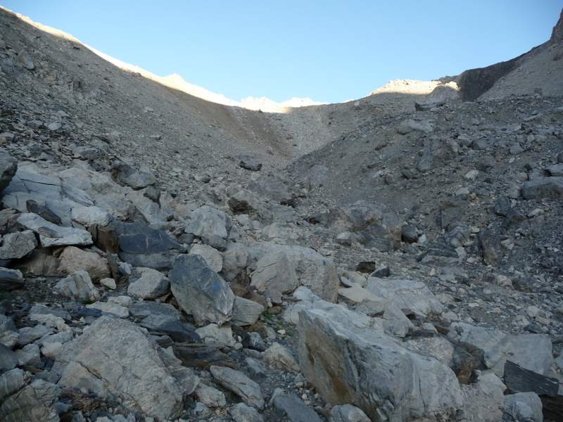 Col des Houerts : Sous le col 200m de D- heu couci couça...