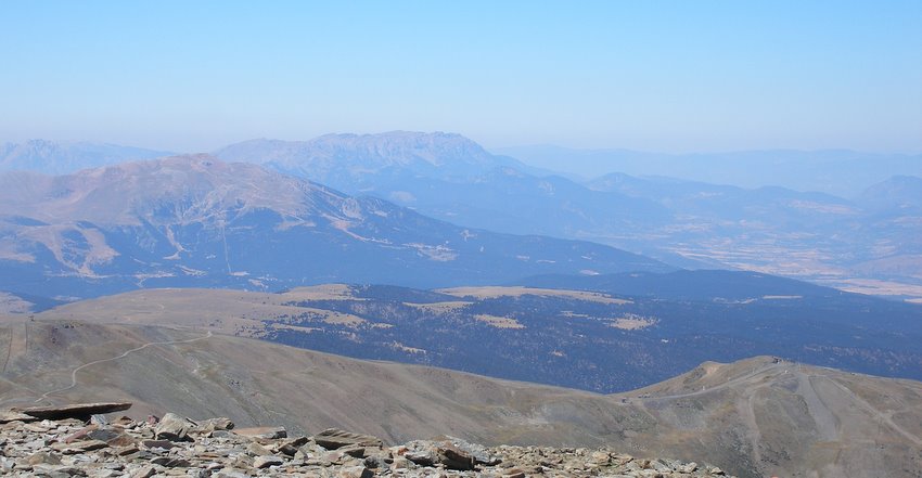 Puigmal : Vue sur la Cerdagne et la Sierra del Cadi
