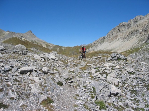 Descente le 3e Lac Roburent : Caillouteux le coin !!