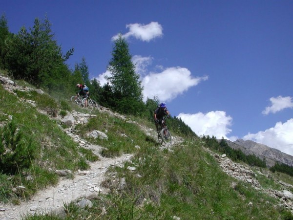 Descente sur l'Argentiera : Ou Argentera en italien... chaud devant !