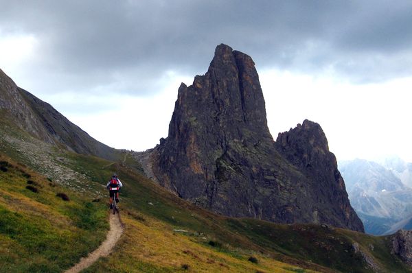 Croce provenciale : Remontée au colle gregori