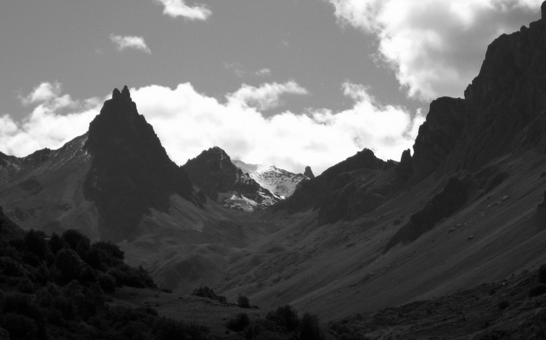 Neuvachette : L'Aiguille Noire et la Pointe des Cerces