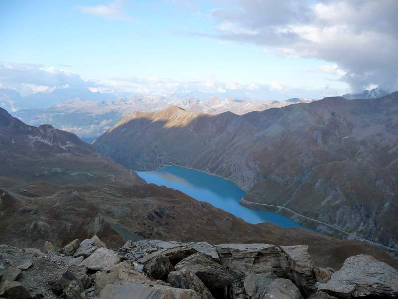 Pte du Tsaté : Lac de Moiry depuis le sommet