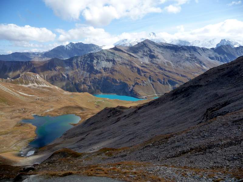 Col de Torrent : Vue sur le val de Moiry de puis le col de Torrent