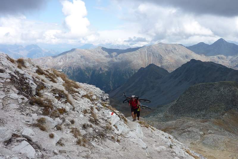 Bella Tola : L'arrivée au sommet après quasiment 1000 m de portage