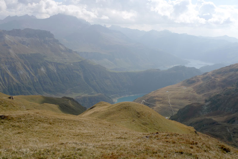 Epaule sud du Col de la Gittaz : les lacs de la Gittaz er du Cormet