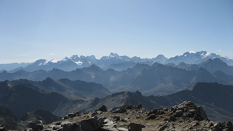 Barre des Ecrins : Ciel automnal et limpide