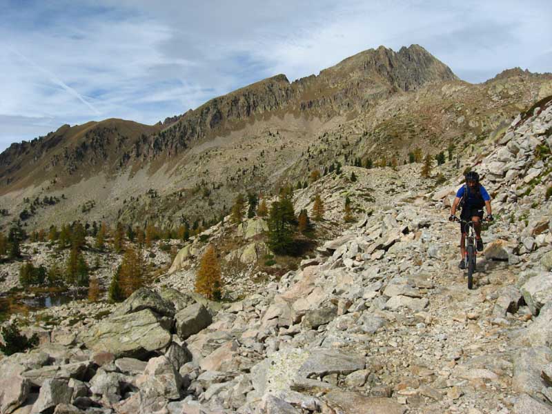 druos : retour ves le boréon, descente de la baisse de druos