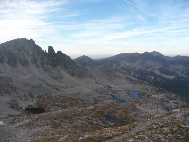 Col de Frémamorte : Vue sur les Lacs de Frémamorte.