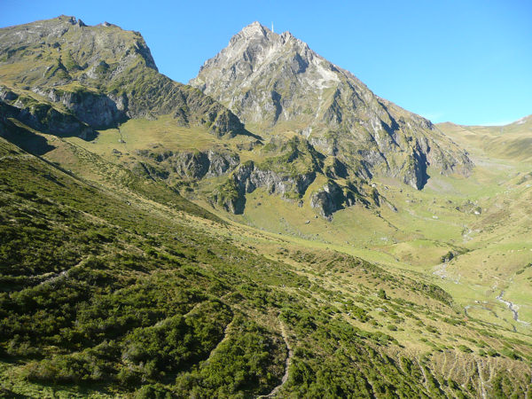 Pic du Midi : Sentier du Col de Sencours: le Pic