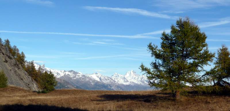 #12 Prabé : Vue sur le Bietschhorn Prabé : Vue sur le Bietschhorn