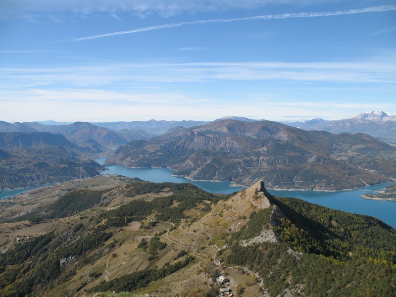 Lac de Serre-Ponçon : du sommet