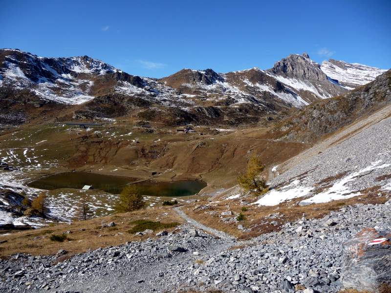 Sorgnot : L'alpage de Sorgnot et le lac de Fully