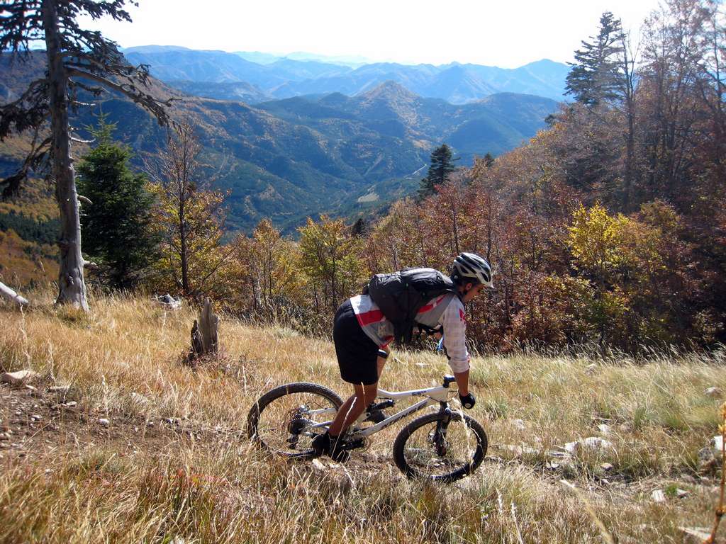 François : début de la 1ere descente, super portion