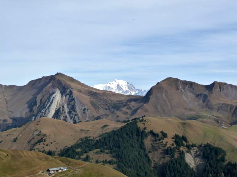 #1 Mt Blanc : Le Mt Blanc derrière la Pte de la Mandallaz et la Tête de l Mt Blanc : Le Mt Blanc derrière la Pte de la Mandallaz et la Tête de l'Aup