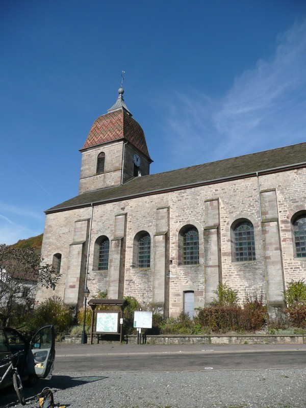 Eglise de Saint Bresson : Départ de la Rando