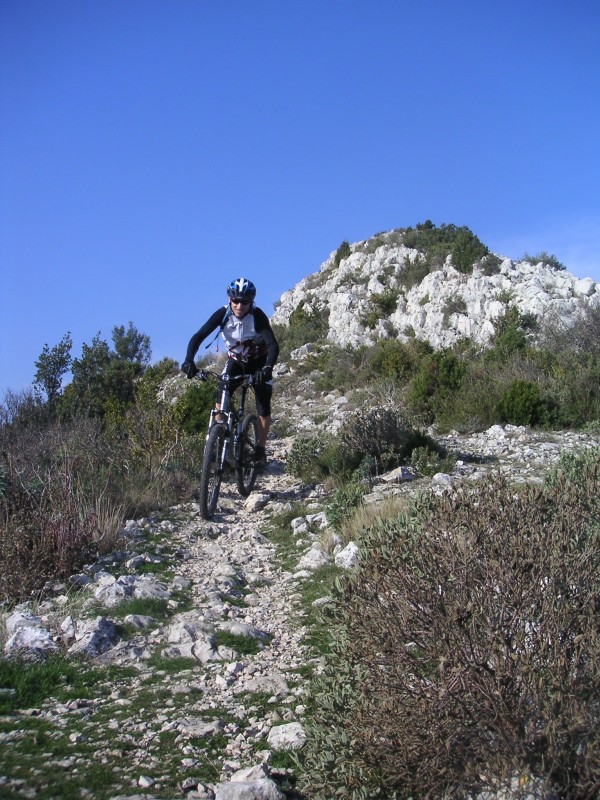 fontra sur le sentier de crête : très bon petit sentier celui-là !