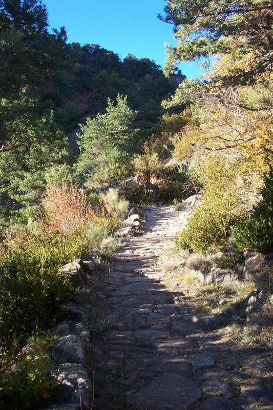 Voie romaine : Descente sur Léouvé