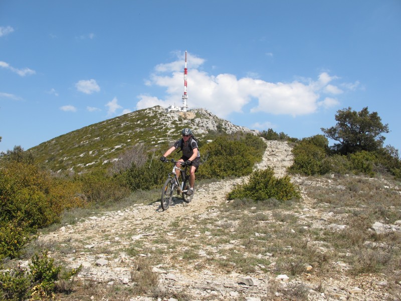 Descente du Mont St Baudile : bien cassante cette partie !