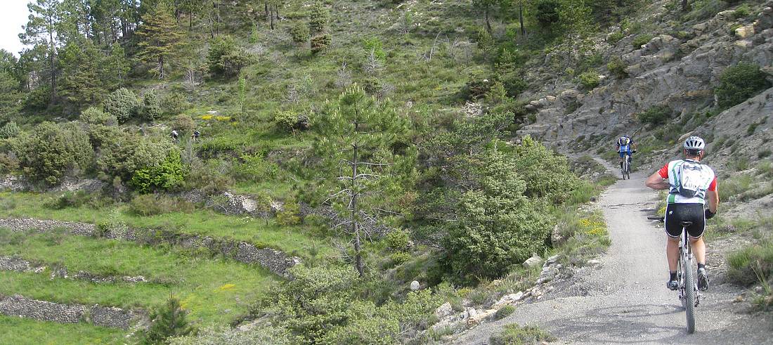 Montée vers la Madone : Bien roulante au départ