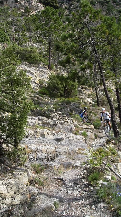 Peu avant Utelle : Sentier tip top