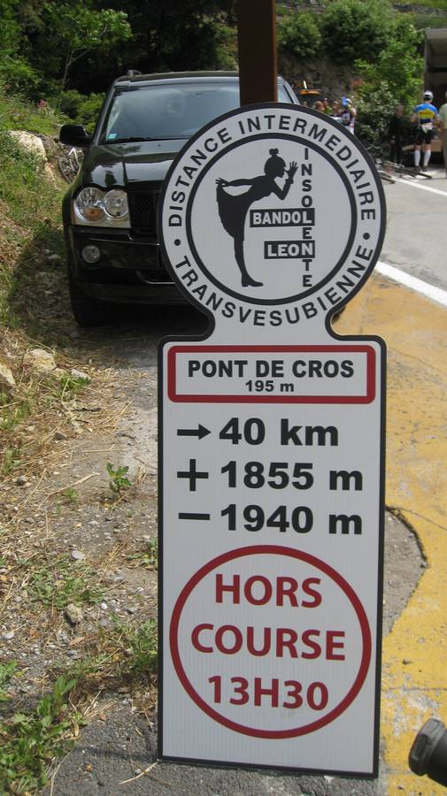 1ère porte horaire : au Pont du Cros..