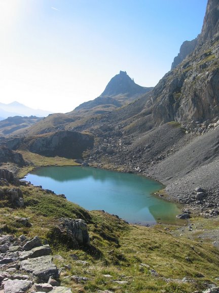 Lac Rond : Pointe du Riou Blanc en arrière-plan