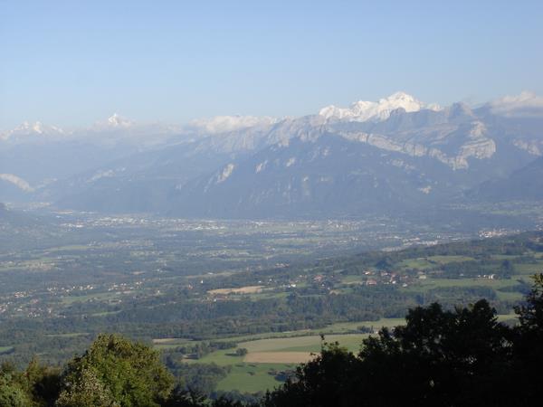 Mt Blanc : Mt Blanc et vallée de l'Arve