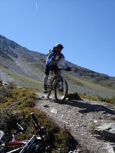 #2 Descente du Col de Mille : Seb dans la descente du col de Mille Descente du Col de Mille : Seb dans la descente du col de Mille