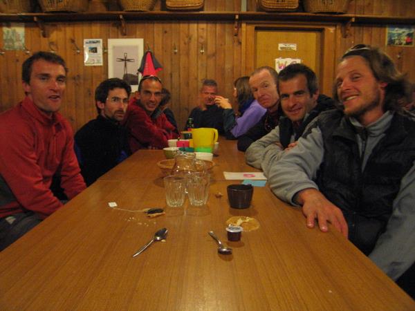 L'équipe : Les participants au tour à la cabane Chanrion