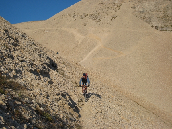 Combe d'Aurouze : Ambiance...pierriers!