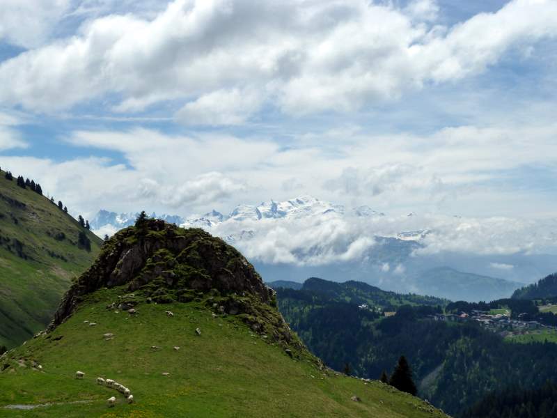 #2 Mt Blanc : Massif du Mt Blanc depuis le Chalet Blanc Mt Blanc : Massif du Mt Blanc depuis le Chalet Blanc