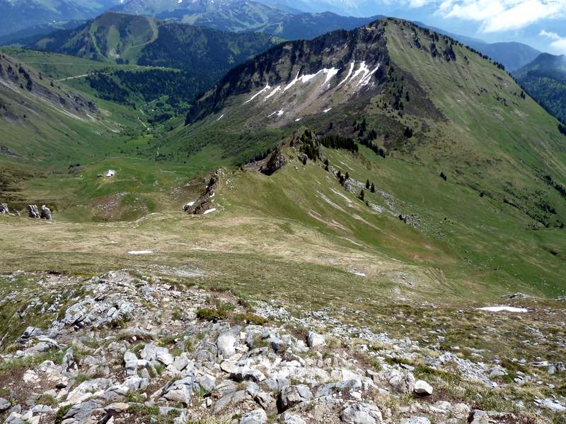#3 Pte de Chalune : Descente de la Pte de Chalune et Uble au fond Pte de Chalune : Descente de la Pte de Chalune et Uble au fond
