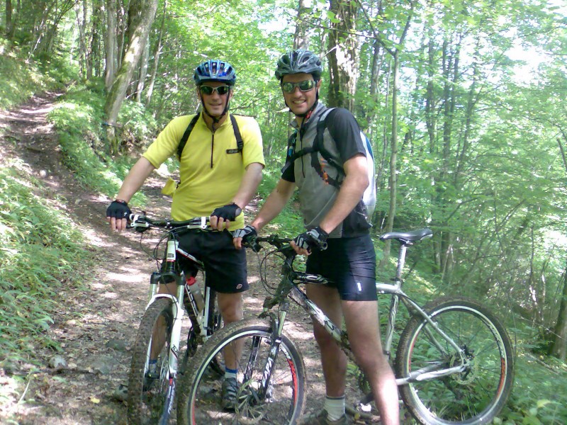 #2 Mont St Michel : Romain & Gilles,avant de prendre le sentier du Boyat Mont St Michel : Romain & Gilles,avant de prendre le sentier du Boyat