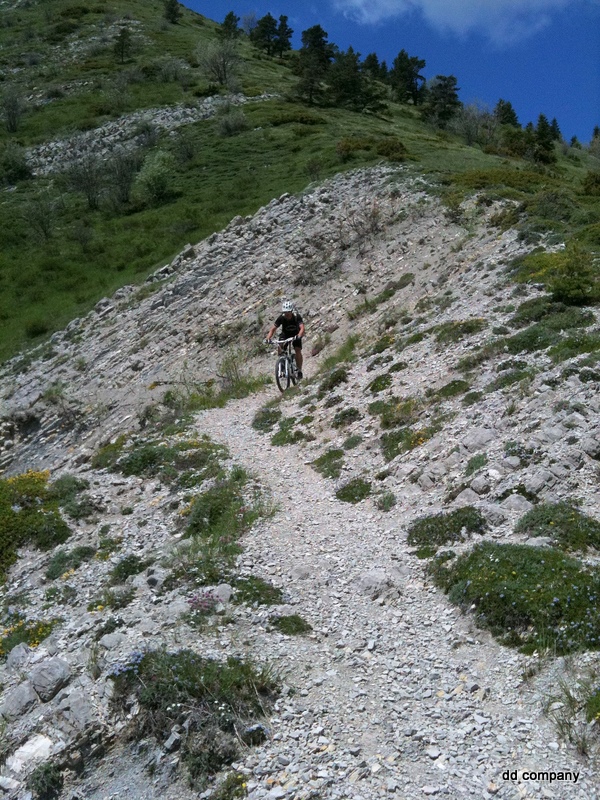 col de Grimone : Le ded après le passage expo des marnes