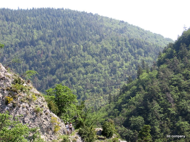 Chemin des Gardes : partie exposée finale