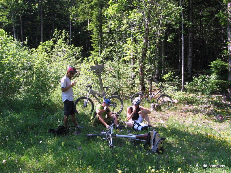 Col d'Airnoux : Pause goûter (dosettes)