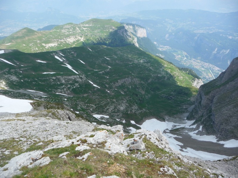 #4 pointe d pointe d'areu : Vue sur l'itinéraire du sommet.