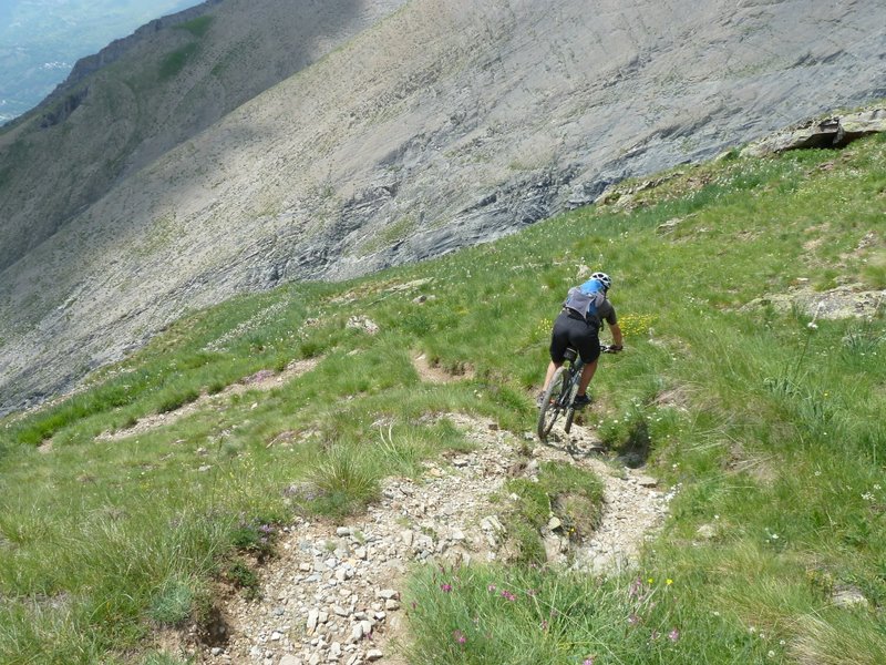 Emparis : Dans le haut de la descente des Clos