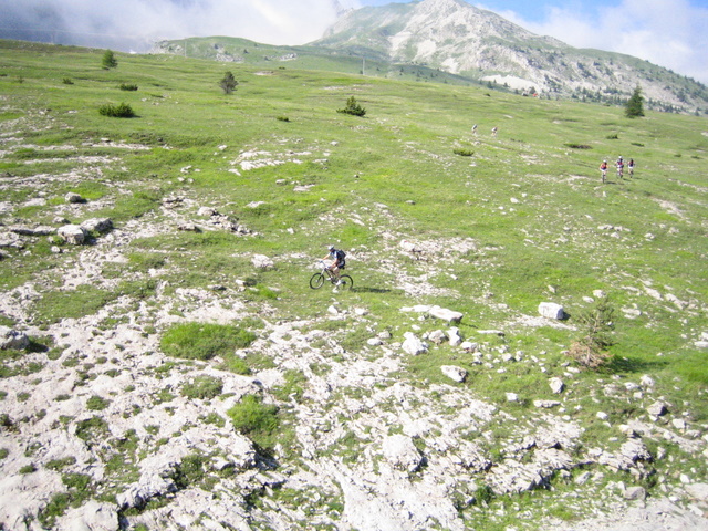 Pra Loubière : La descente vers la Souloise