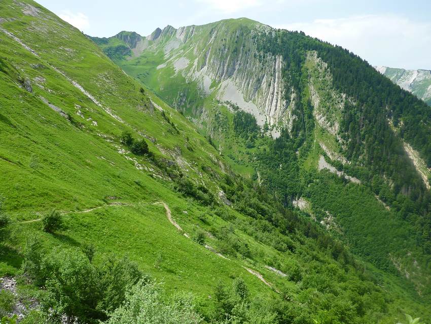 #1 Armène : Le sentier face à la pointe des des Arlicots/ Beau Mollard Armène : Le sentier face à la pointe des des Arlicots/ Beau Mollard