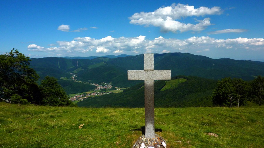 Fennemat : Vue sur les Hautes Vosges