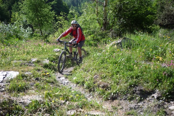 Descente vers Entraigue : Sentier entretenu nickel et c'est bon