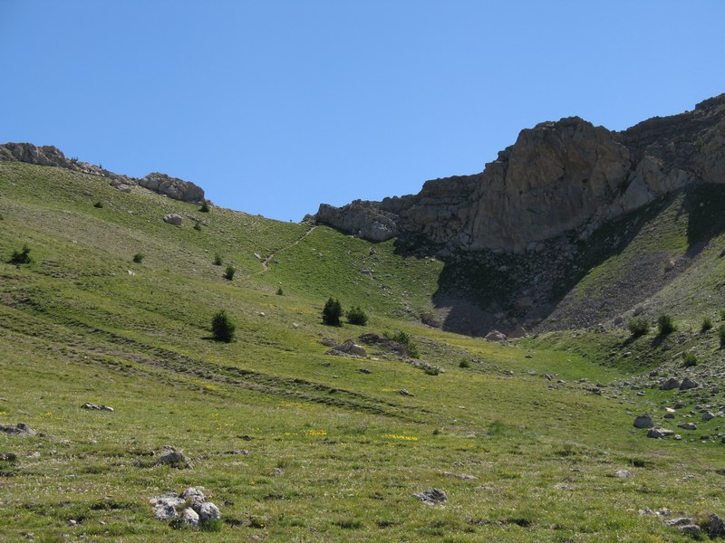 Col de Moussière : montée par le coté Ouest (descente aussi)