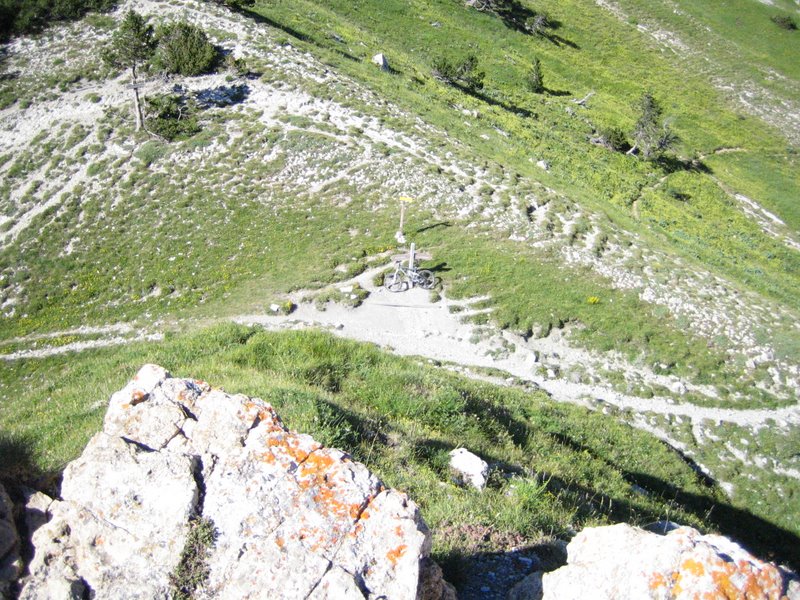 Col de Plate : J'ai oublié mon velo en bas