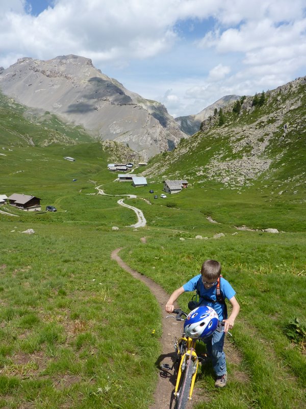 Clapeyto : Poussage au dessus des derniers chalets