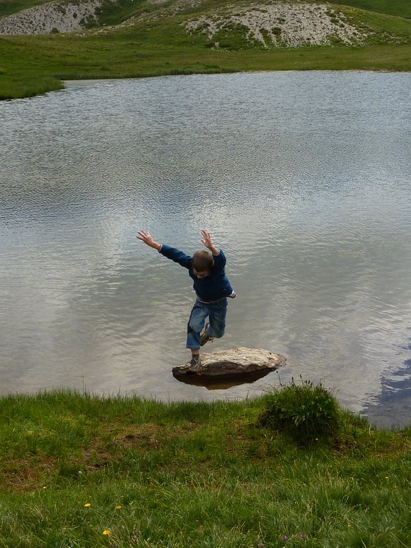 Lac de Cogour : Je fais l'andouille