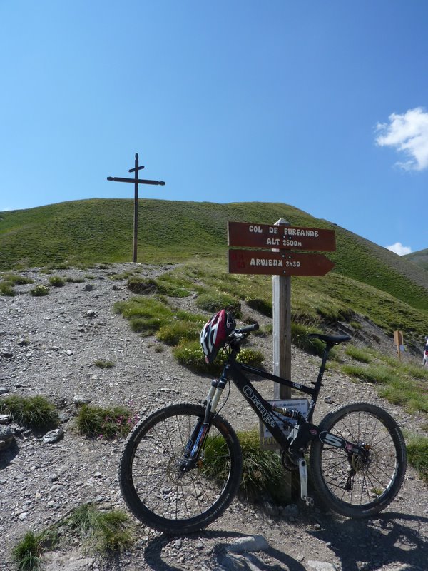 Au col de Furfande : Montée d'Arvieux terminée